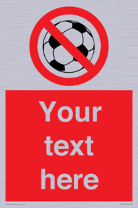 Custom No Ball Games Sign